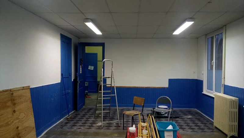 La salle de la crèche avant l'intervention