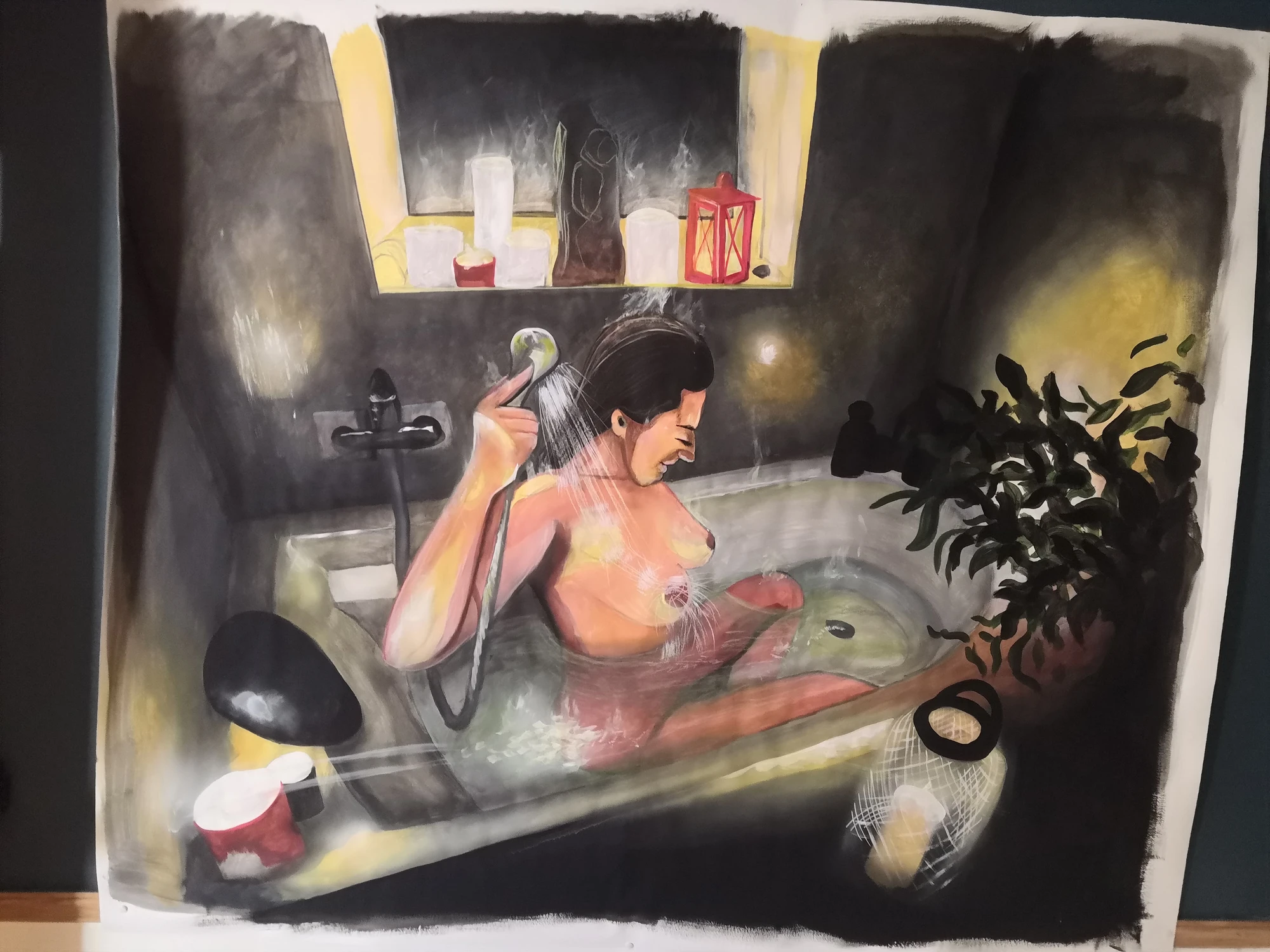Femme au bain — œuvre de Julie Chailland · 01