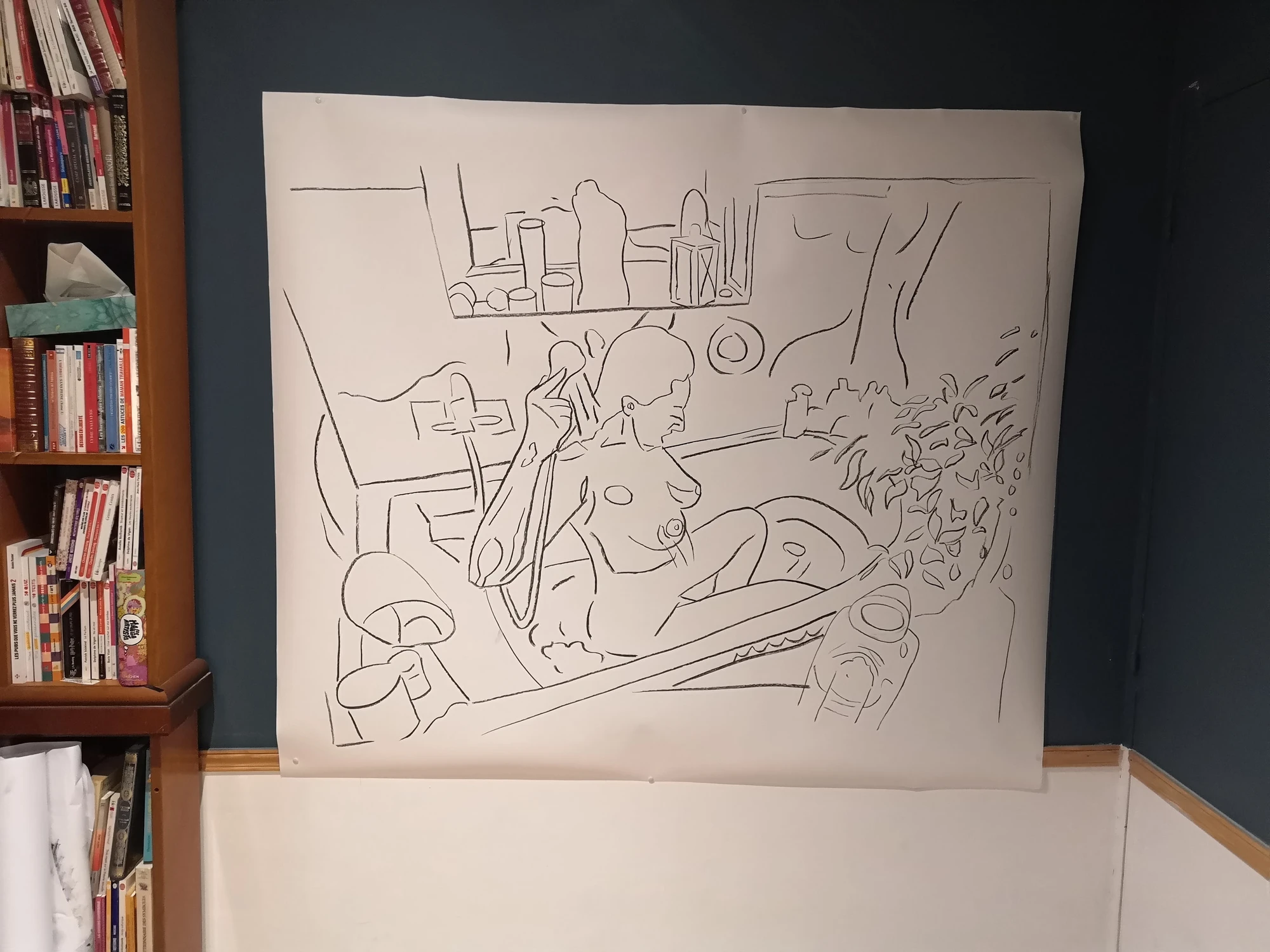 Femme au bain — vue de l'œuvre à l'atelier · 02