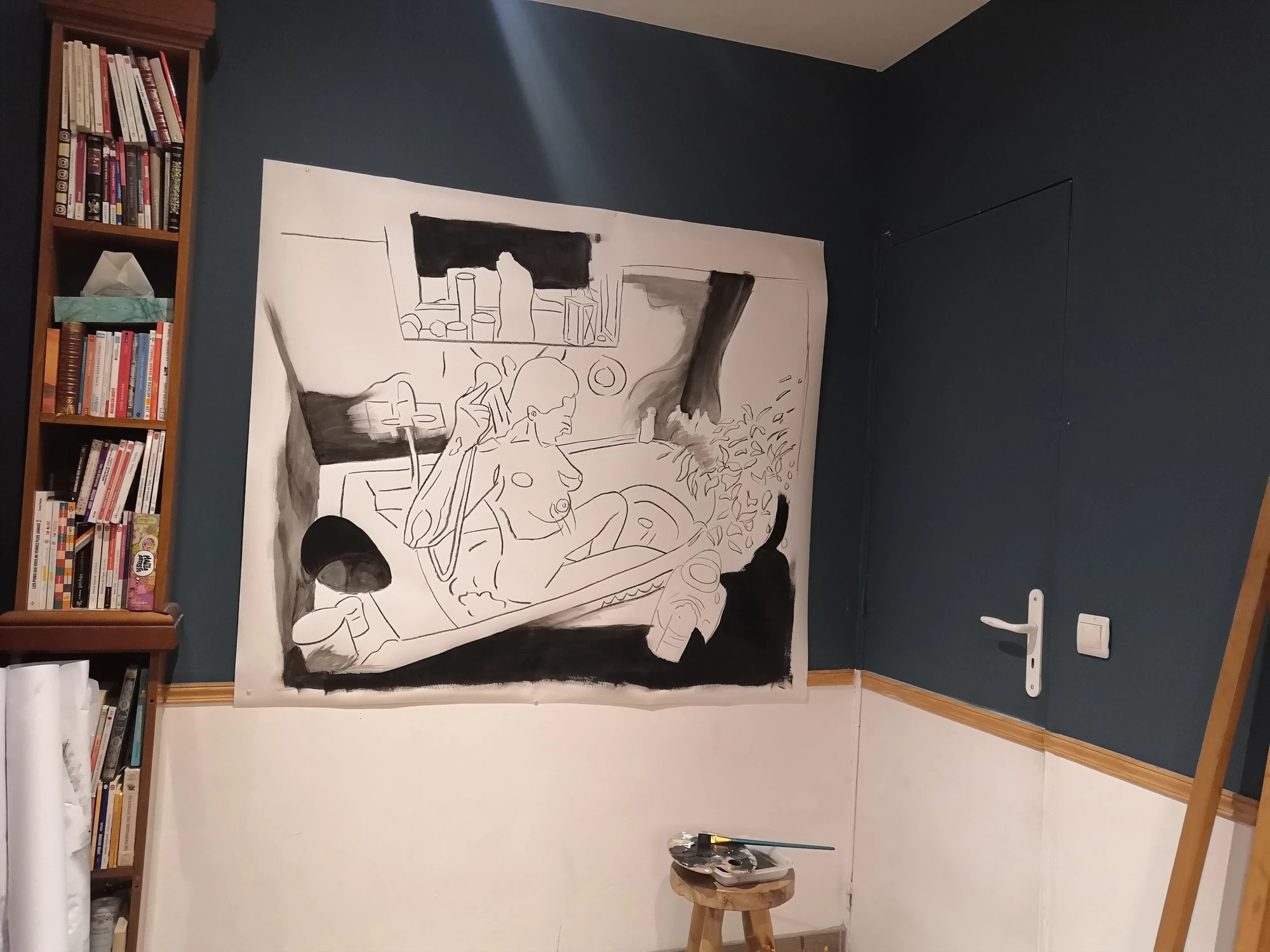 Femme au bain — vue de l'œuvre à l'atelier · 03