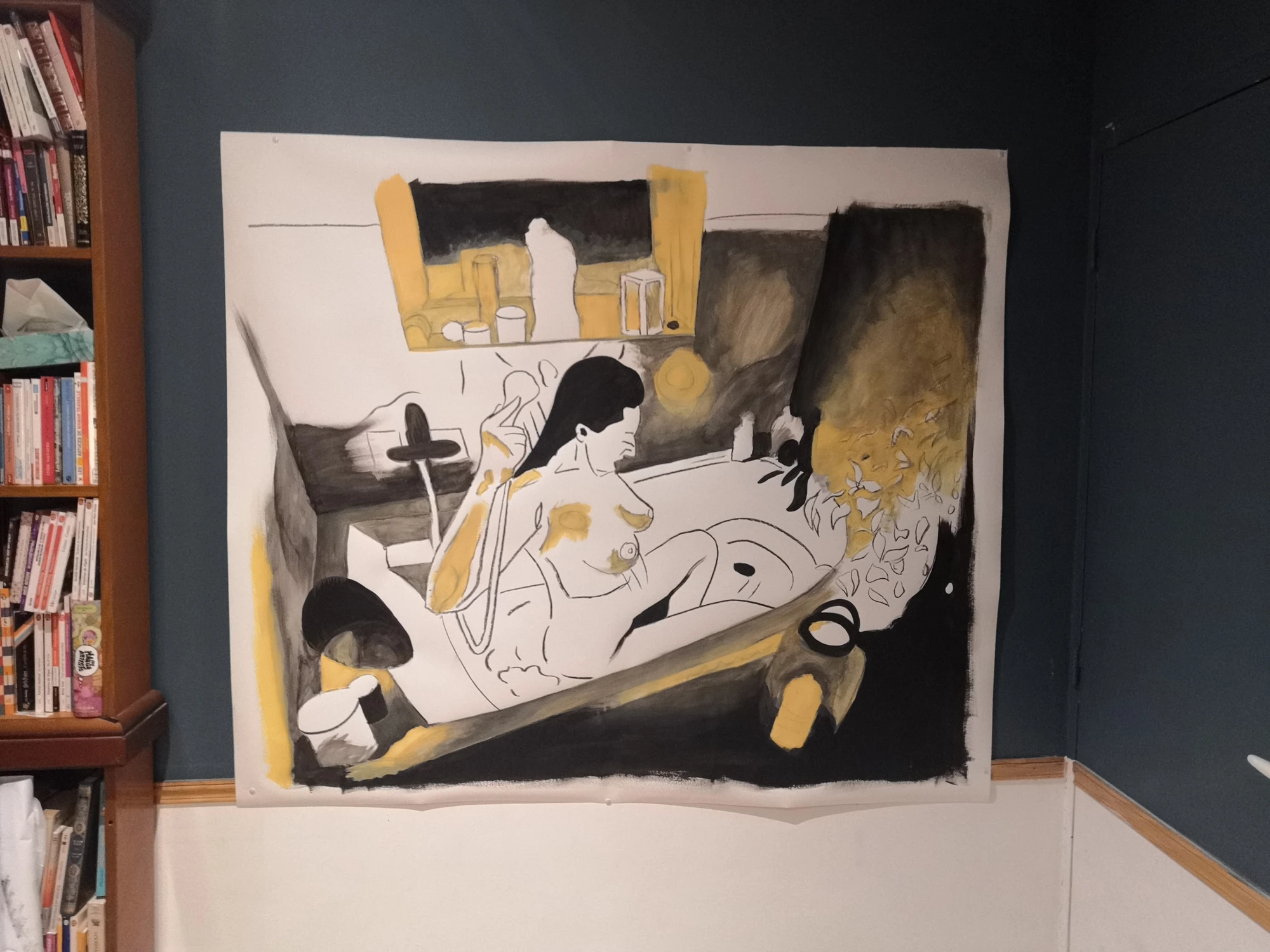 Femme au bain — vue de l'œuvre à l'atelier · 04