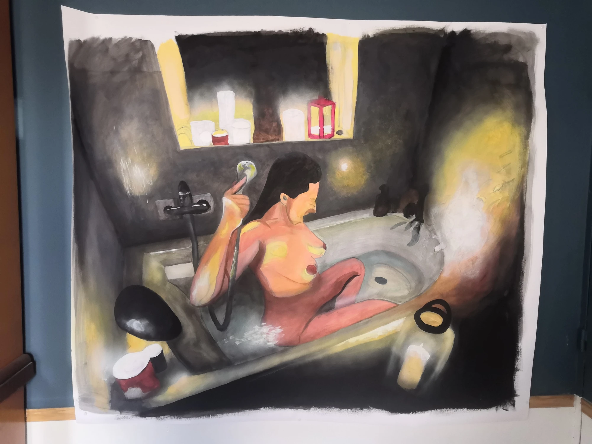 Femme au bain — vue de l'œuvre à l'atelier · 05
