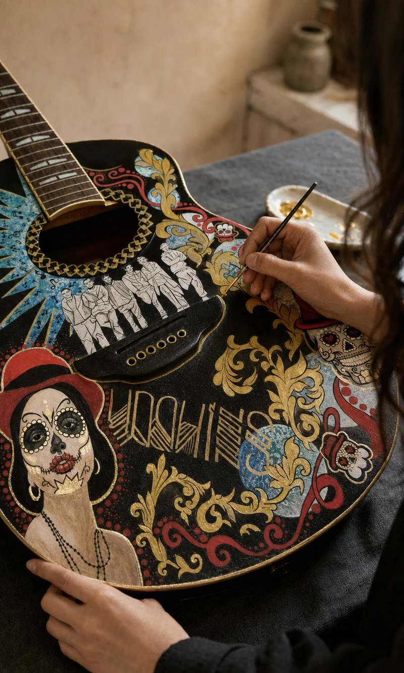 Œuvre de Julie Chailland — Guitares — Urchins