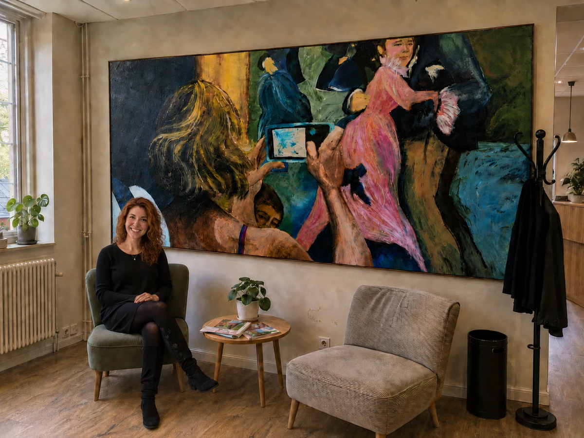 Vanité contemporaine — Le Selphie · variante — création graphique de Julie Chailland