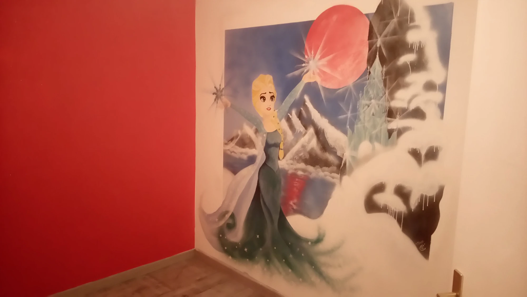 La Reine des neiges — fresque en chambre · 04